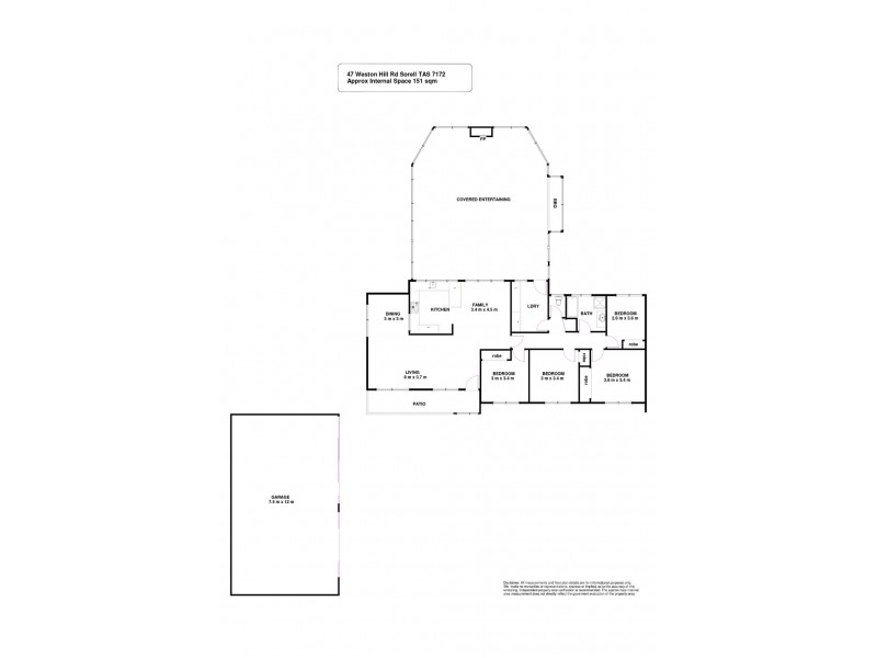47 Weston Hill Road, Sorell TAS 7172 Floorplan