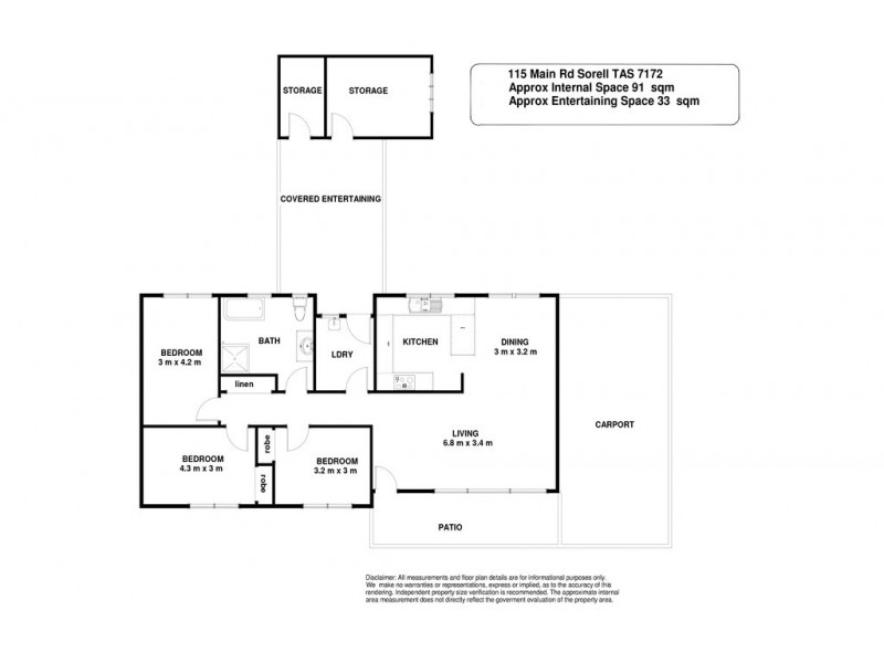 115 Main Road, Sorell TAS 7172 Floorplan