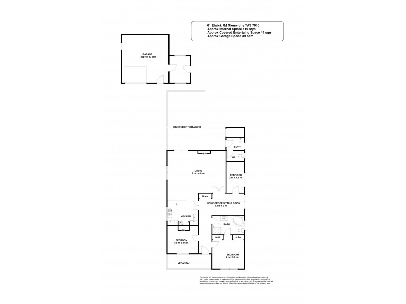 61 Elwick Road, Glenorchy TAS 7010 Floorplan