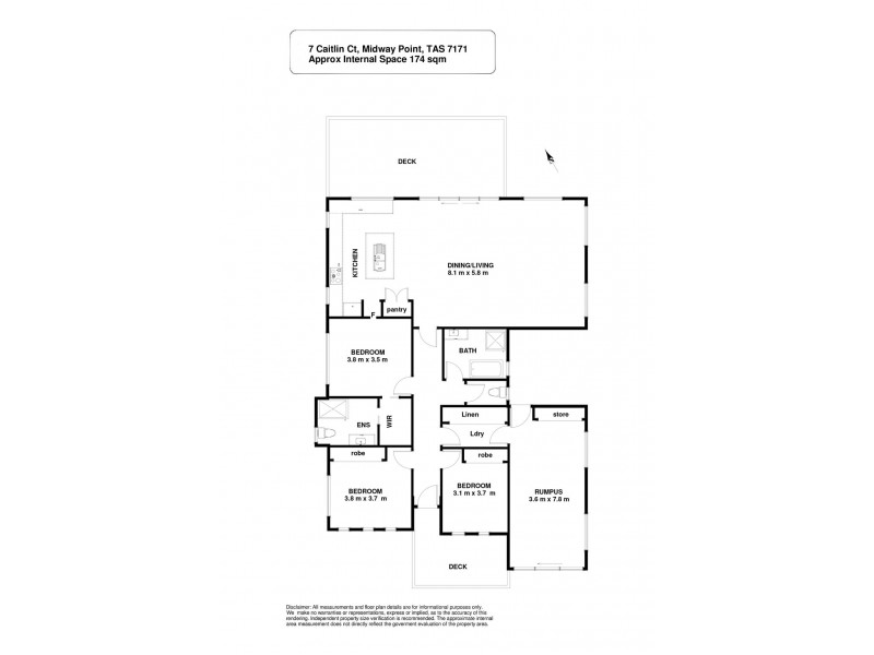 7 Caitlin Court, Midway Point TAS 7171 Floorplan