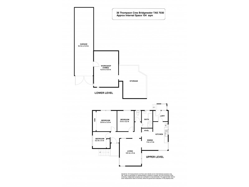38 Thompson Crescent, Bridgewater TAS 7030 Floorplan