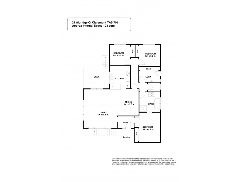 24 Aldridge Court, Claremont TAS 7011 Floorplan