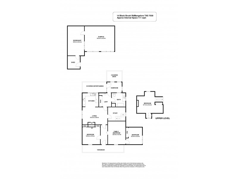14 Black Brush Road, Mangalore TAS 7030 Floorplan