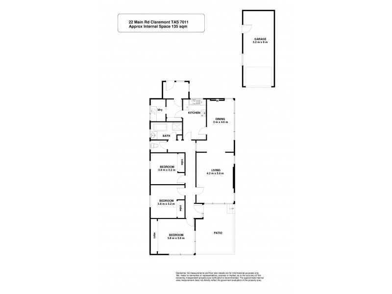 22 Main Road, Claremont TAS 7011 Floorplan