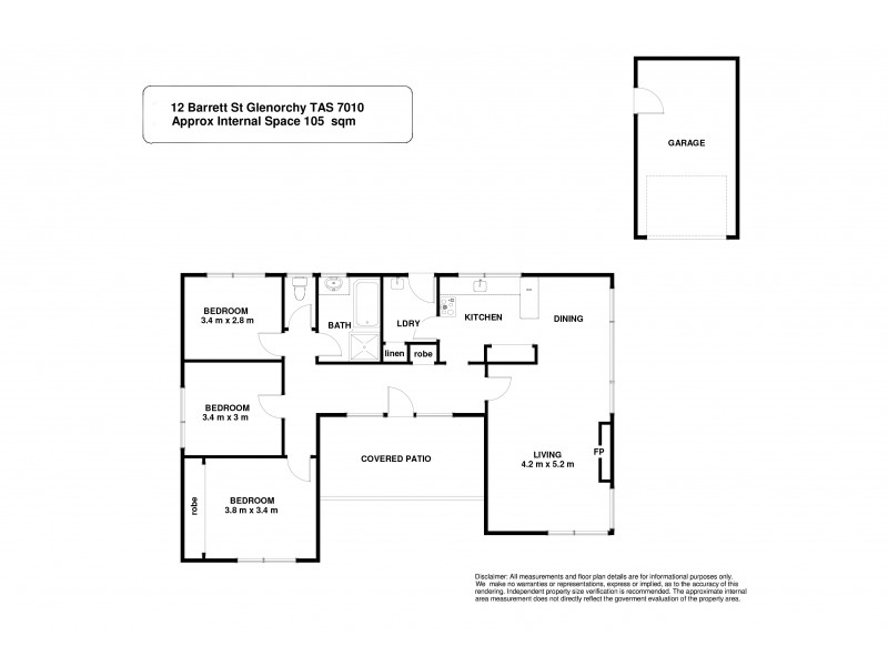 12 Barrett Street, Glenorchy TAS 7010 Floorplan