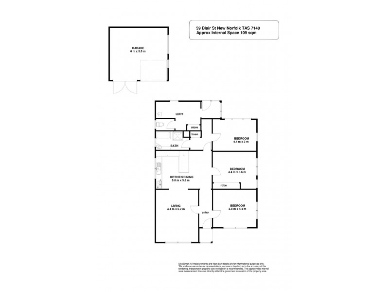 59 Blair Street, New Norfolk TAS 7140 Floorplan
