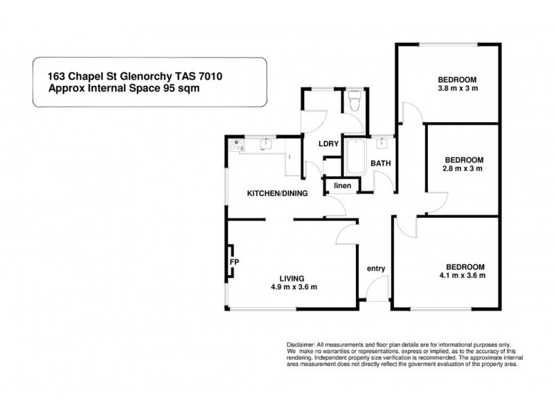 163 Chapel Street, Glenorchy TAS 7010 Floorplan
