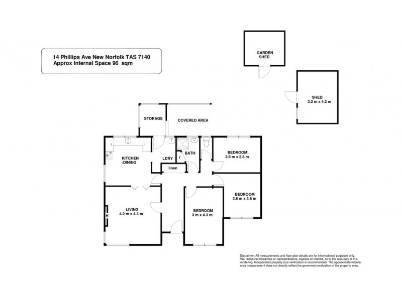 14 Phillips Avenue, New Norfolk TAS 7140 Floorplan