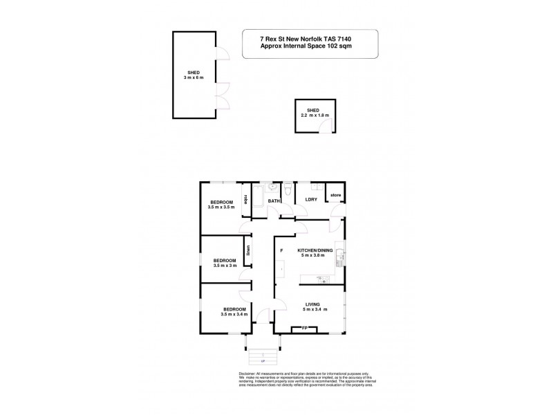 7 Rex Street, New Norfolk TAS 7140 Floorplan