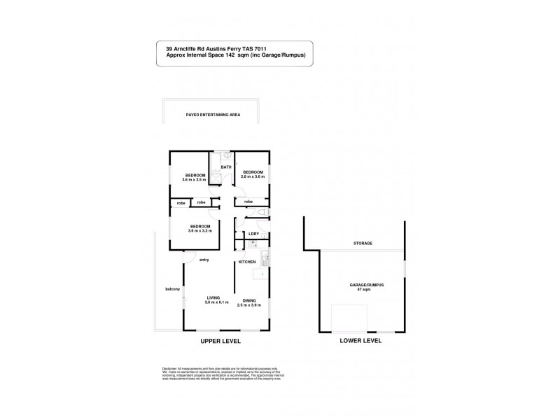 39 Arncliffe Road, Austins Ferry TAS 7011 Floorplan