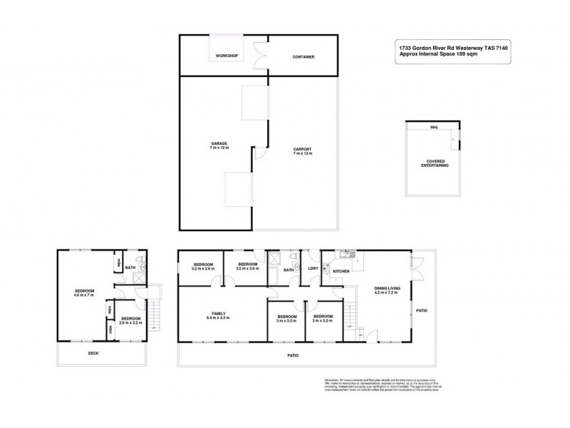 1733 Gordon River Road, Westerway TAS 7140 Floorplan