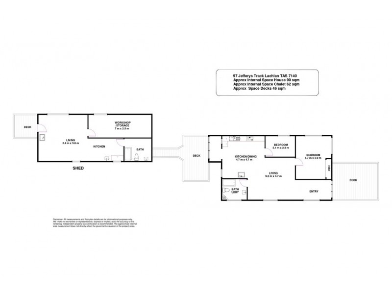 97 Jefferys Track, Lachlan TAS 7140 Floorplan