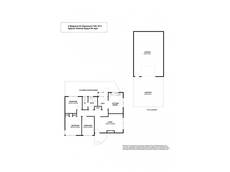 2 Belgrave Street, Claremont TAS 7011 Floorplan