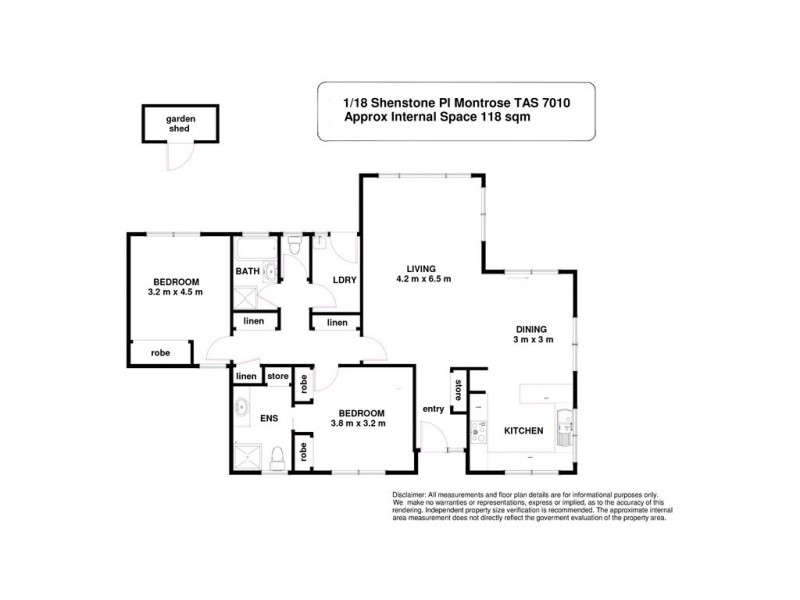 1/18 Shenstone Place, Montrose TAS 7010 Floorplan