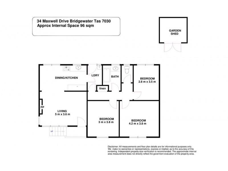 34 Maxwell Drive, Bridgewater TAS 7030 Floorplan