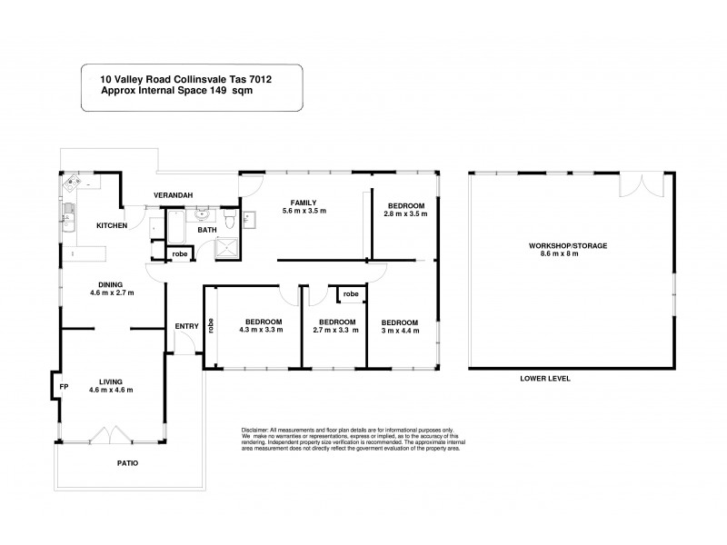 10 Valley Road, Collinsvale TAS 7012 Floorplan