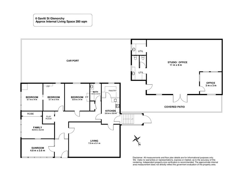 6 Gavitt St, Glenorchy TAS 7010 Floorplan