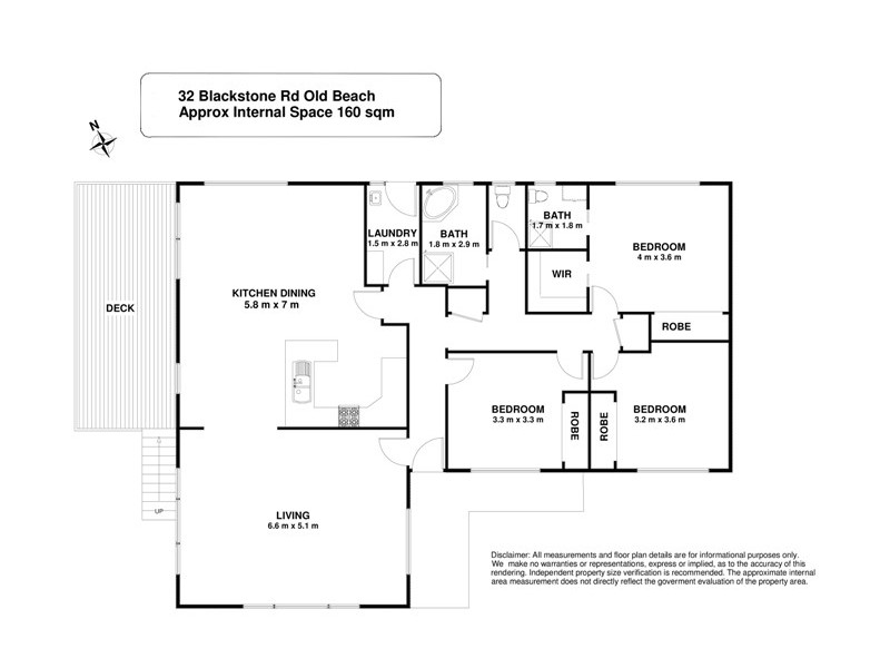 32 Blackstone Drive, Old Beach TAS 7017 Floorplan