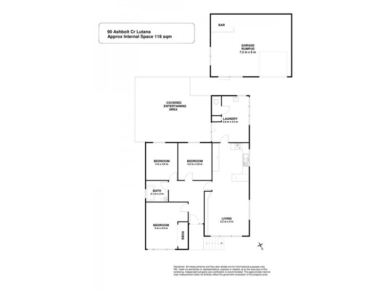 90 Ashbolt Crescent, Lutana TAS 7009 Floorplan