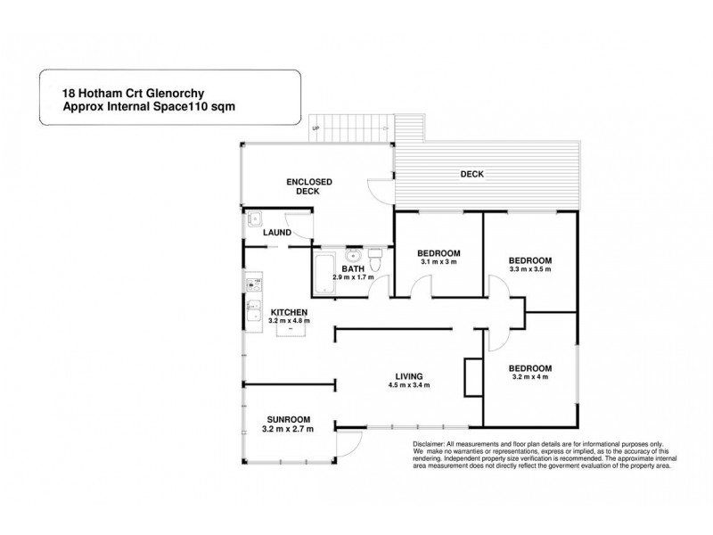 18 Hotham Court, Glenorchy TAS 7010 Floorplan