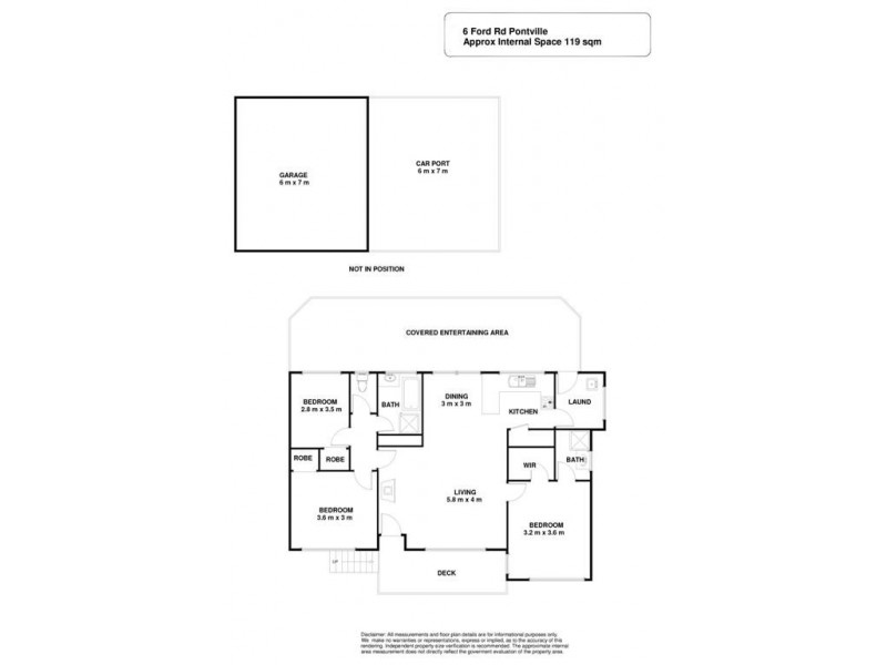 5 Ford Road, Pontville TAS 7030 Floorplan