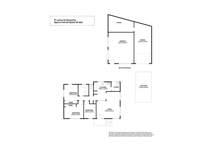 27 Loftus Street, Glenorchy TAS 7010 Floorplan
