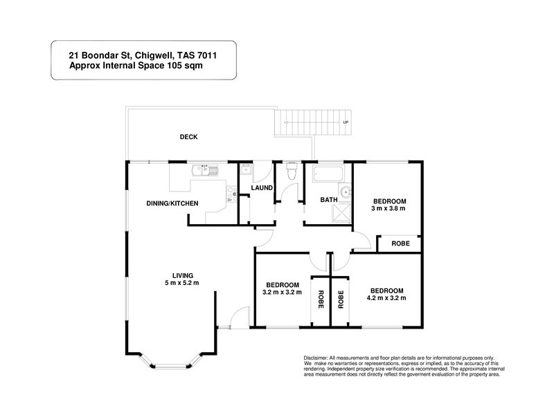 21 Boondar Street, Chigwell TAS 7011 Floorplan