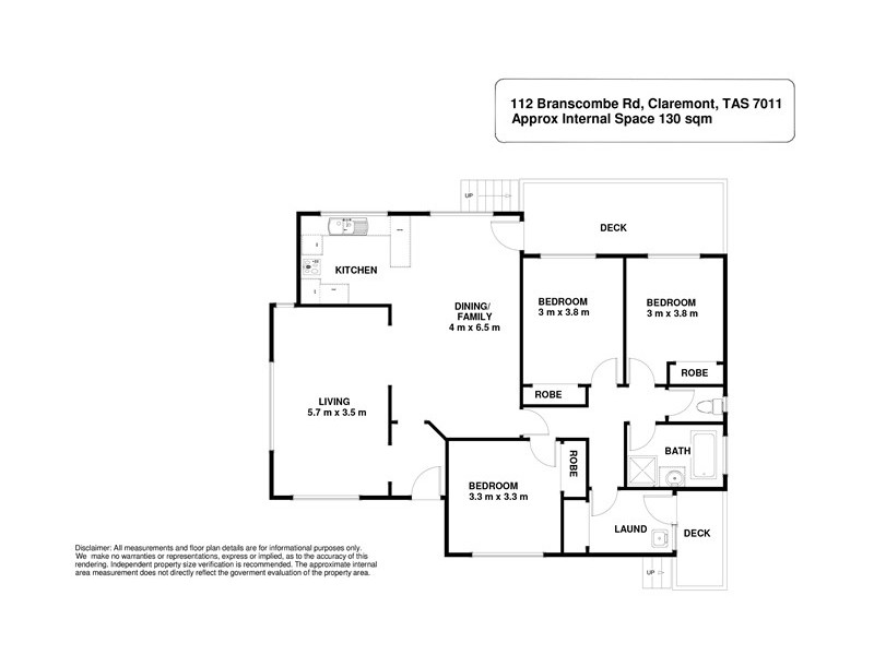 112 Branscombe Road, Claremont TAS 7011 Floorplan