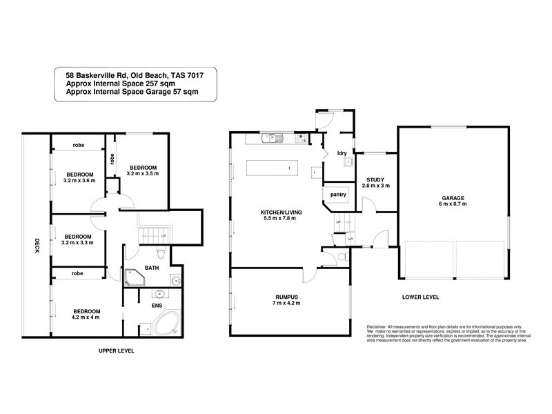 58 Baskerville Road, Old Beach TAS 7017 Floorplan