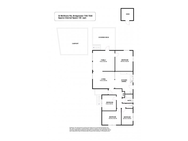32 McShane Road, Bridgewater TAS 7030 Floorplan