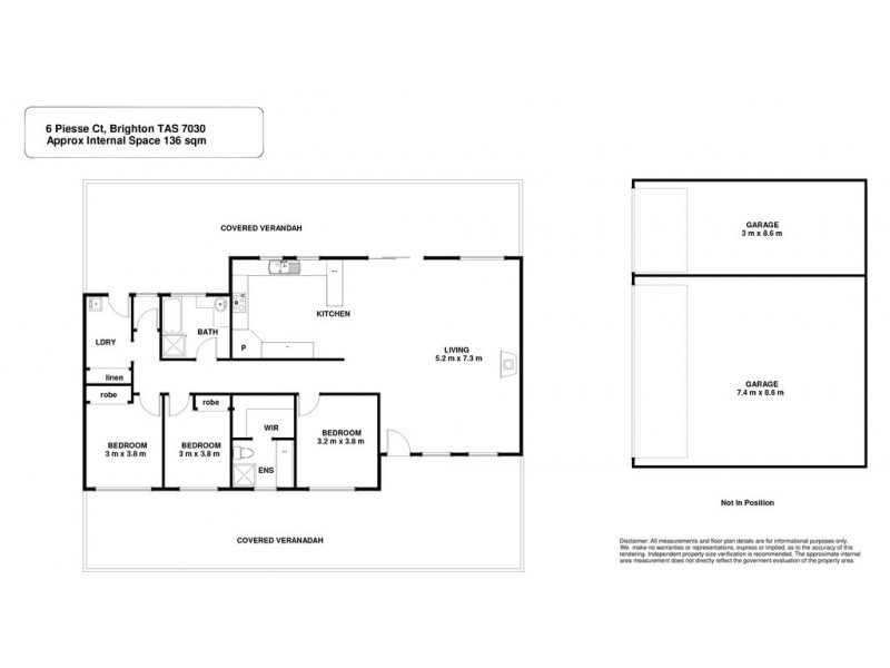 6 Piesse Court, Brighton TAS 7030 Floorplan