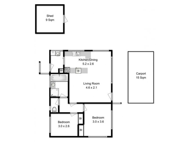 2/37 Coleman Street, Moonah TAS 7009 Floorplan