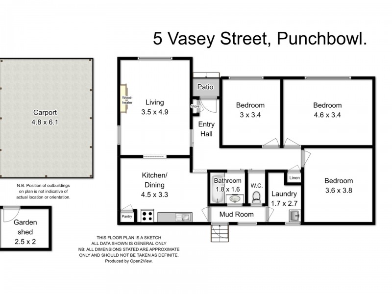 5 Vasey Street, Punchbowl TAS 7249 Floorplan