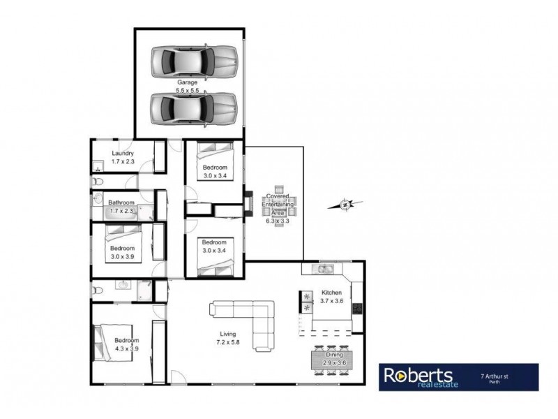 7 Arthur Street, Perth TAS 7300 Floorplan