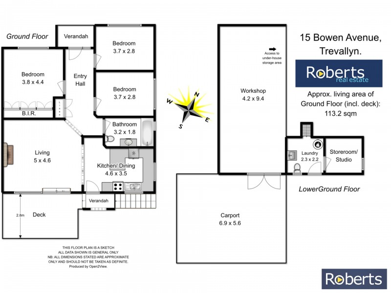 15 Bowen Avenue, Trevallyn TAS 7250 Floorplan