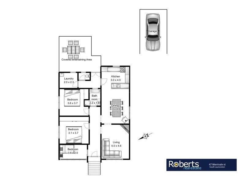 47 Merivale Street, South Launceston TAS 7249 Floorplan