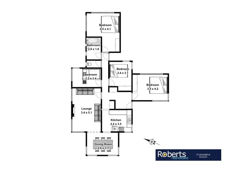 15 Arundel Street, Newstead TAS 7250 Floorplan