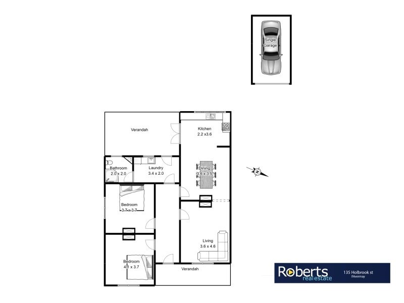 135 Holbrook Street, Invermay TAS 7248 Floorplan
