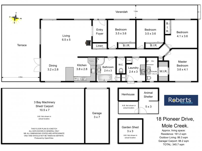 18 Pioneer Drive, Mole Creek TAS 7304 Floorplan