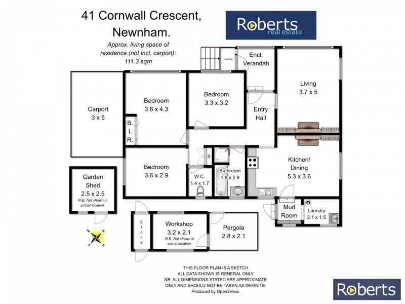 41 Cornwall Crescent, Newnham TAS 7248 Floorplan
