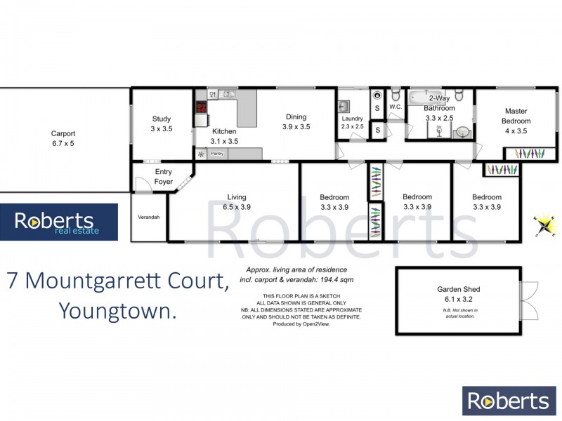 7 Mountgarrett Court, Youngtown TAS 7249 Floorplan