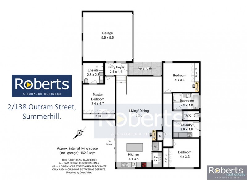 2/138 Outram St, Summerhill TAS 7250 Floorplan
