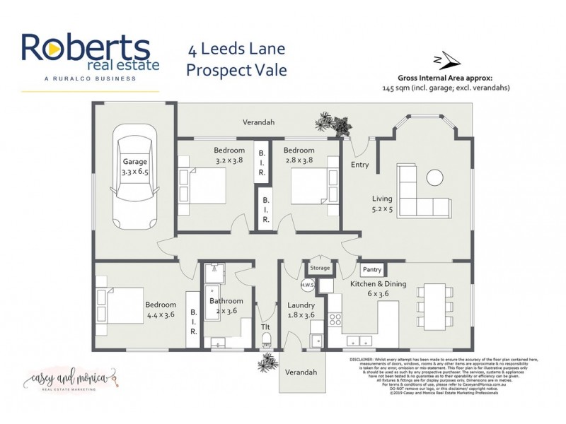 4 Leeds Lane, Prospect Vale TAS 7250 Floorplan