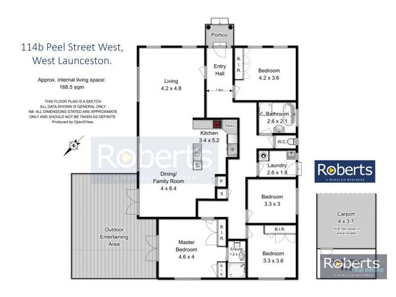 114B Peel St West, West Launceston TAS 7250 Floorplan