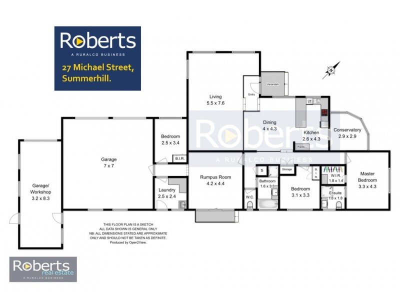 27 Michael St, Summerhill TAS 7250 Floorplan