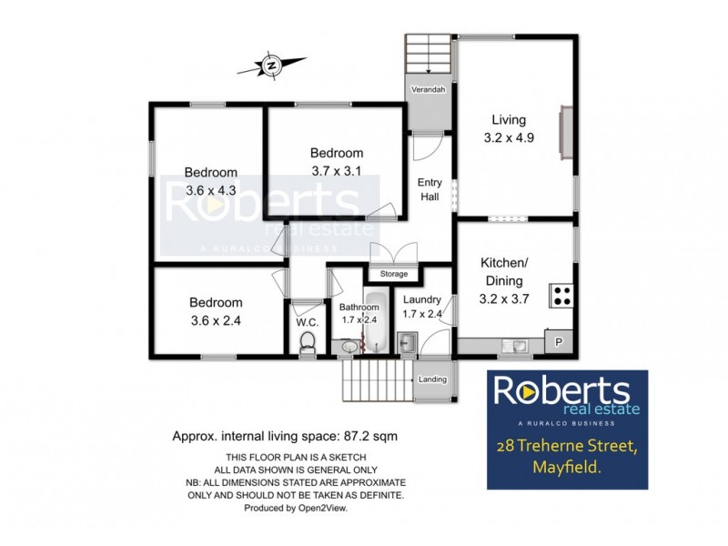 28 Treherne St, Mayfield TAS 7248 Floorplan
