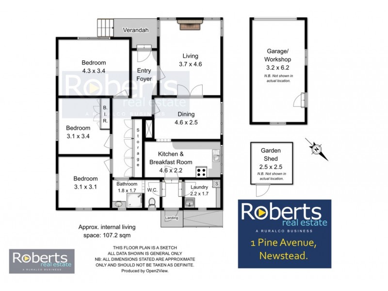 1 Pine Avenue, Newstead TAS 7250 Floorplan