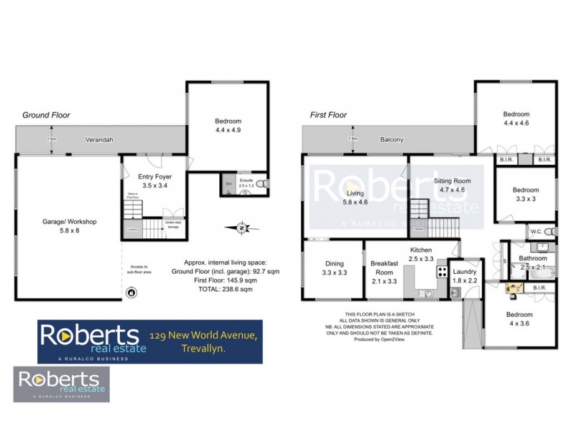 129 New World Ave, Trevallyn TAS 7250 Floorplan