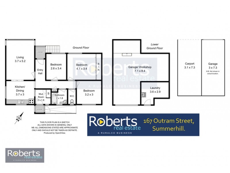 167 Outram St, Summerhill TAS 7250 Floorplan