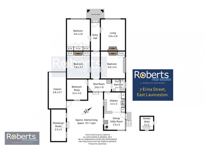7 Erina St, East Launceston TAS 7250 Floorplan
